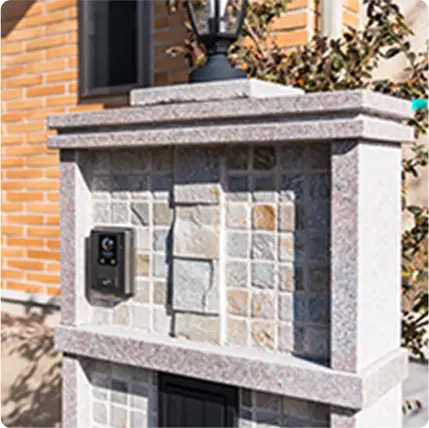 独立門柱施工例を表す画像